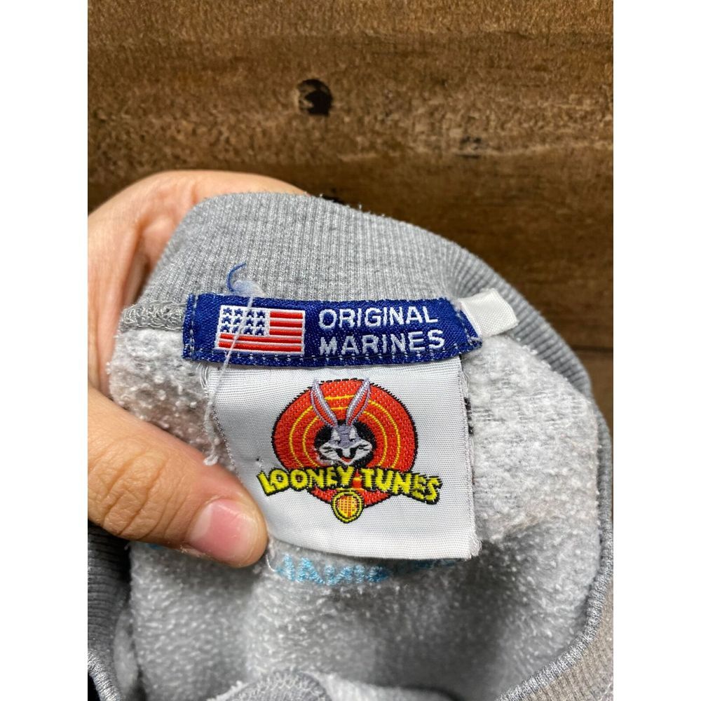 Looney Tunes Daffy "Original‎ Marines" Pullover Sweatshirt - Picture 3 of 4